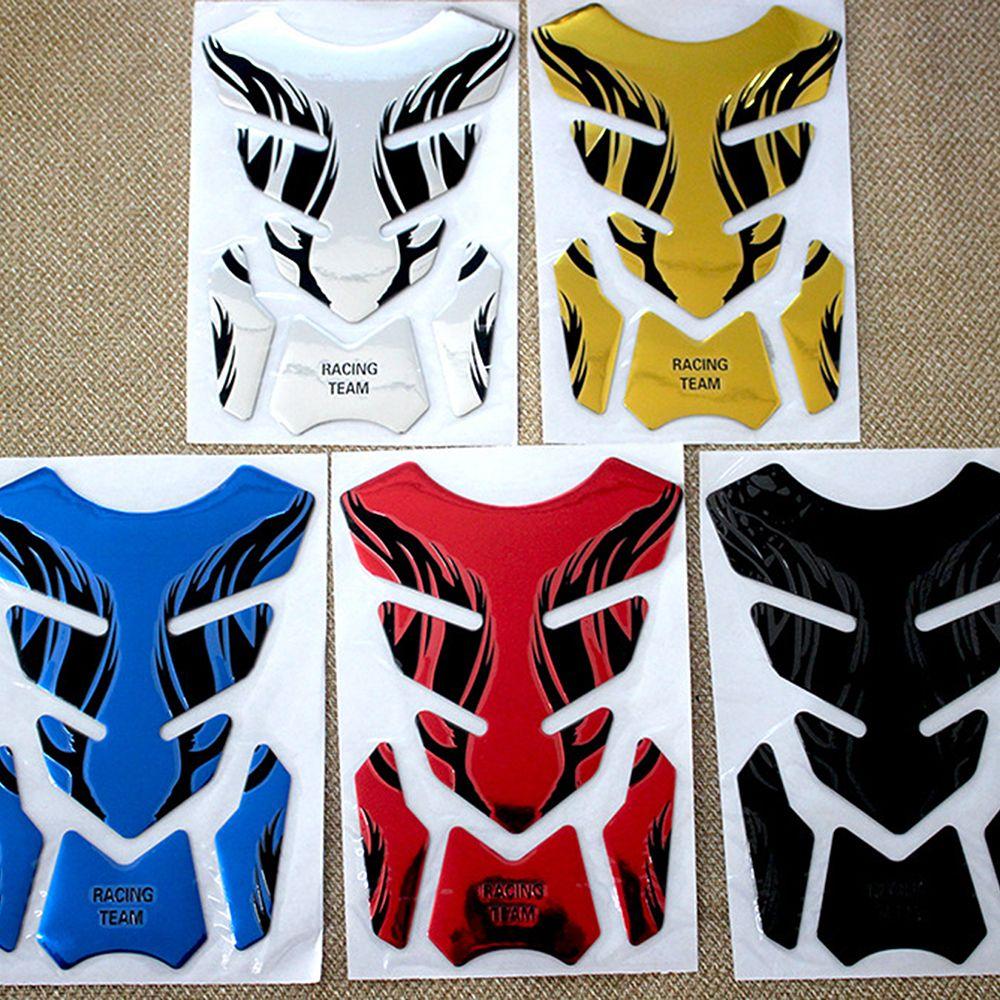 Riding Safety 3D Tankpad Sticker Motorcycle Tank Pad Protector Motorcycle Decal Flame Sticker