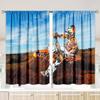 Off-road Motorcycle Pattern Printed Curtains, Christmas Decorations, Bedroom and Living Room, Home Decoration, Room Decoration