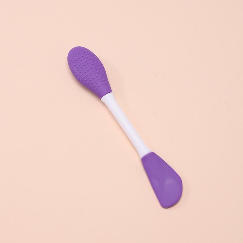 Dual-Head Silicone Facial Brush & Scraper - Deep-Cleaning Mask & Pore Cleanser