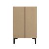 Modern Shoe Cabinet with Double Doors, Large Storage Space and Adjustable Shelves, Space-Saving Design 95x60x34.5 cm