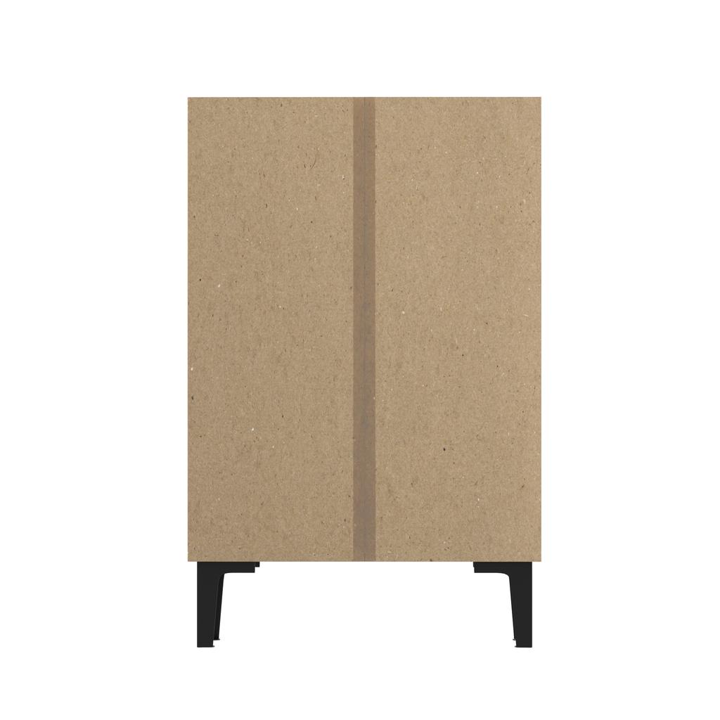 Modern Shoe Cabinet with Double Doors, Large Storage Space and Adjustable Shelves, Space-Saving Design 95x60x34.5 cm