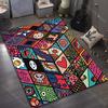 Japanese Comics Grid Print Carpet for Living Room Bedroom Bedside Sofa Floor Mat Modern Home Decor Large Size for Gifts