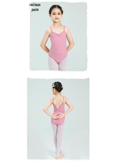 Girls' Strappy Dancewear: Ballet, Gymnastics & Chinese Dance Practice Outfit