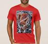 Colored KOI Tattoo Look Printed Premium TShirt Summer Cotton Short Sleeve ONeck Unisexs T Shirt New S3XL