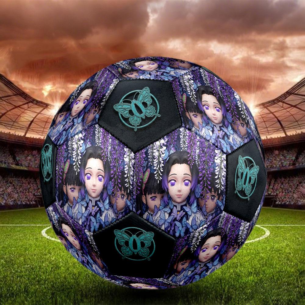 1pc Demon Slayer Kimetsu no Yaiba Soccer Ball Size 5 Indoor Soccer Ball Fashion Colorful Backyard Game - Great For Sports Fans Gift HE37