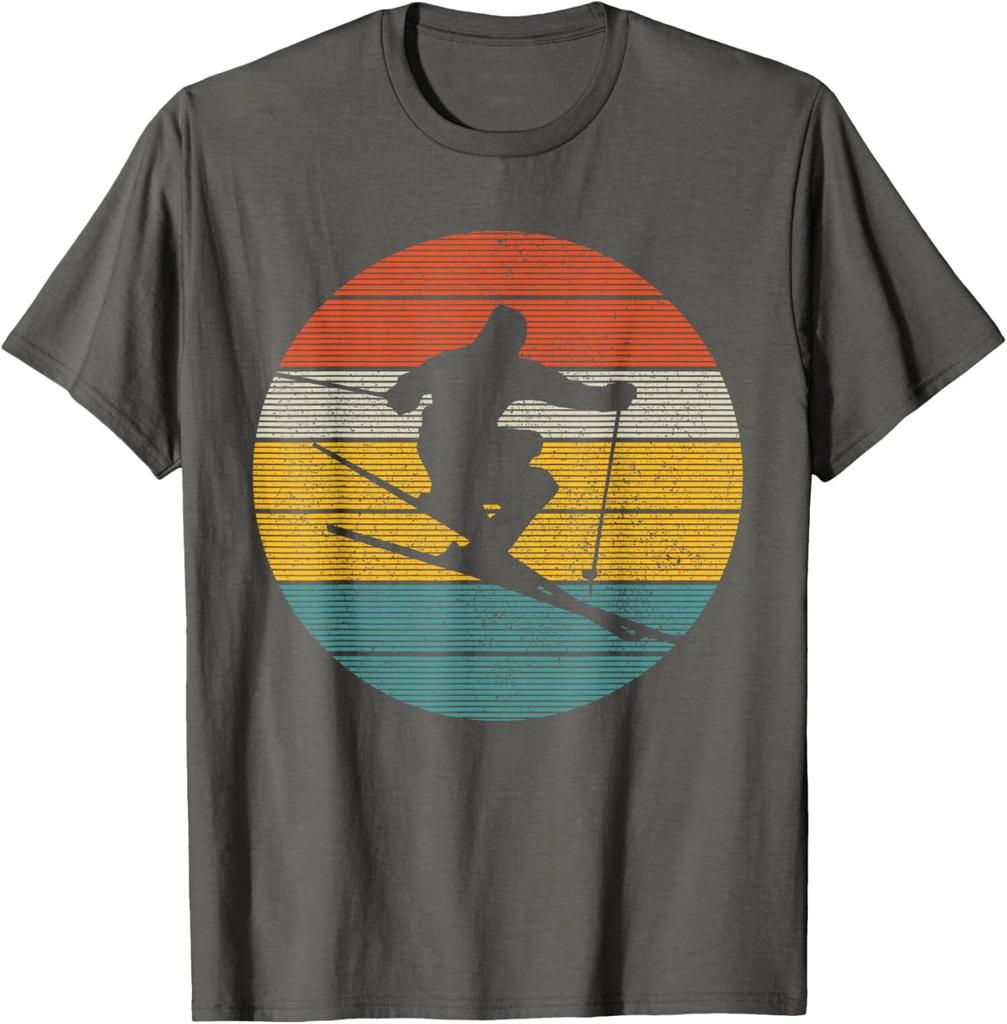 Ski Vintage Skiing Winter Sports Freeski Skier Gift Unisex T-Shirt
