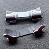 2x Böjda Ändlänkar i Rostfritt Stål Fjäderstänger Armbandsur Armbandsrem #6