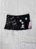 2026 Punk Streetwear Star Print Denim Collage Skirt