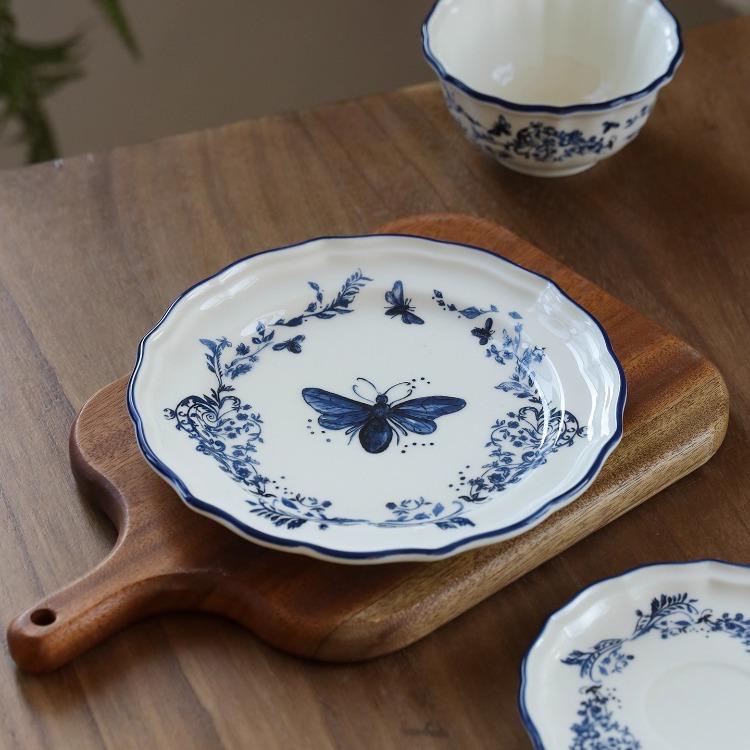 Kaffeetassen mit hohen optischen Ansprüchen High-End und exquisite Tassen Französischer Retro-Stil Keramiktassen- und Untertassensets Wassergläser Nische