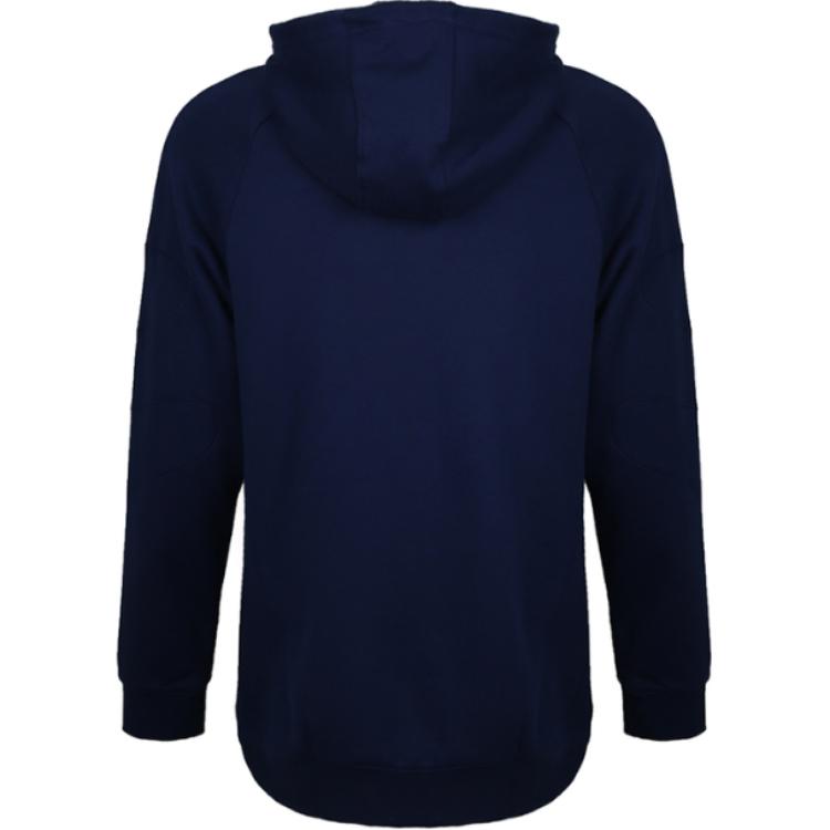 adidas Originální flokovaná mikina s kapucí s logem Módní Pohodlná Mikina Pánské Mikiny Modrá DU8206