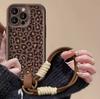 Spotted leopard print for iphone17pro mobile phone case Apple 15 hand rope 14 retro 13promax new 16x