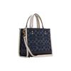 Coach Dempsey Fabric Leather Tote Bag , Shopping Bag , Shoulder Bag , Crossbody Bag , Handbag Small Women's Denim Blue (Unisex) Handbags