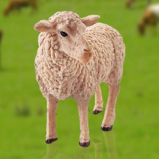 Animal Figurine Simulation Donkey Alpaca Red Deer Sheep Animal Model Toys Desktop Ornament Gift for Home