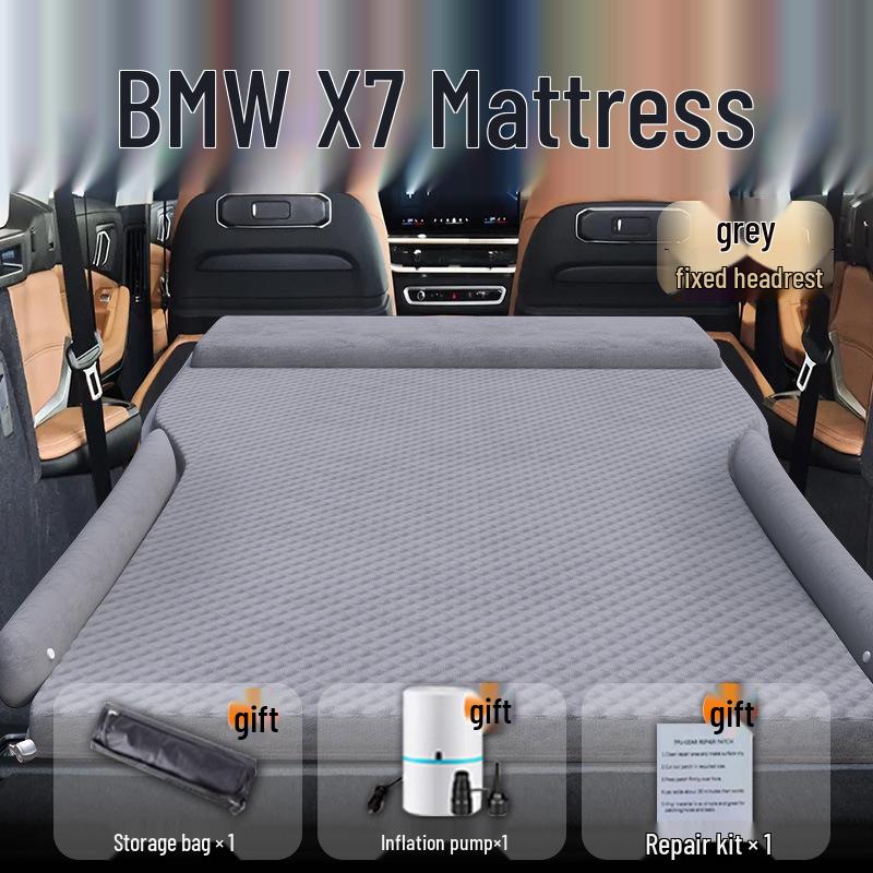 Lit de Voiture BMW X7: Matelas gonflable pour siège arrière et tapis de couchage pour coffre