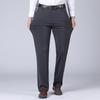 Mode Weiche Herren Businesshose Gerade Lang Freizeithose