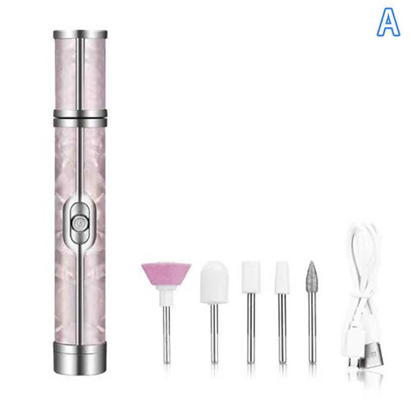 Electric Nails Drill 20000RPM Professional Nails File Machine For Acrylic Gel Nails Manicure Pedicure Tool Manicure Set A розовый