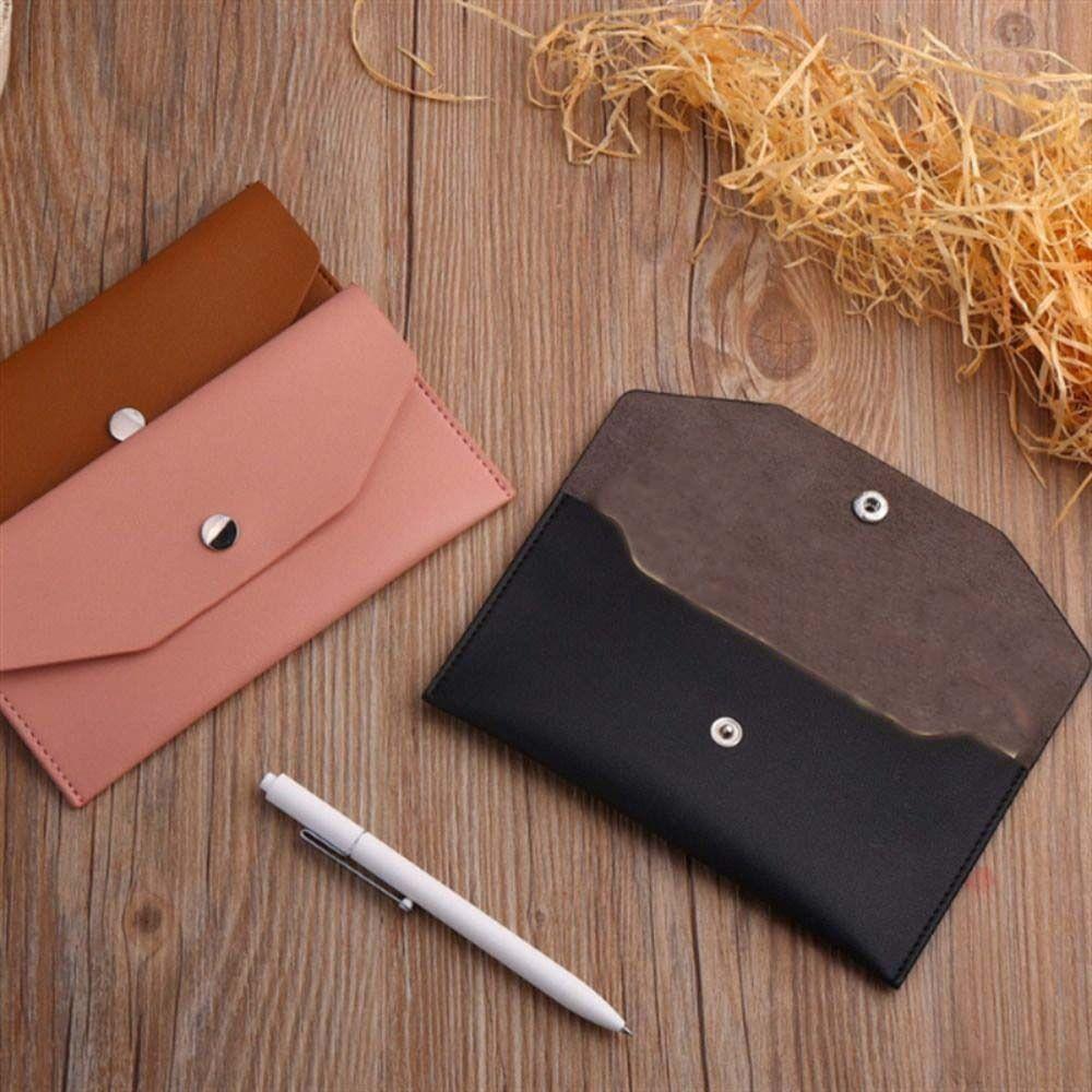 PU Leather Women Long Clutch Bag Portable Change Bag Ins Envelope Wallets Women