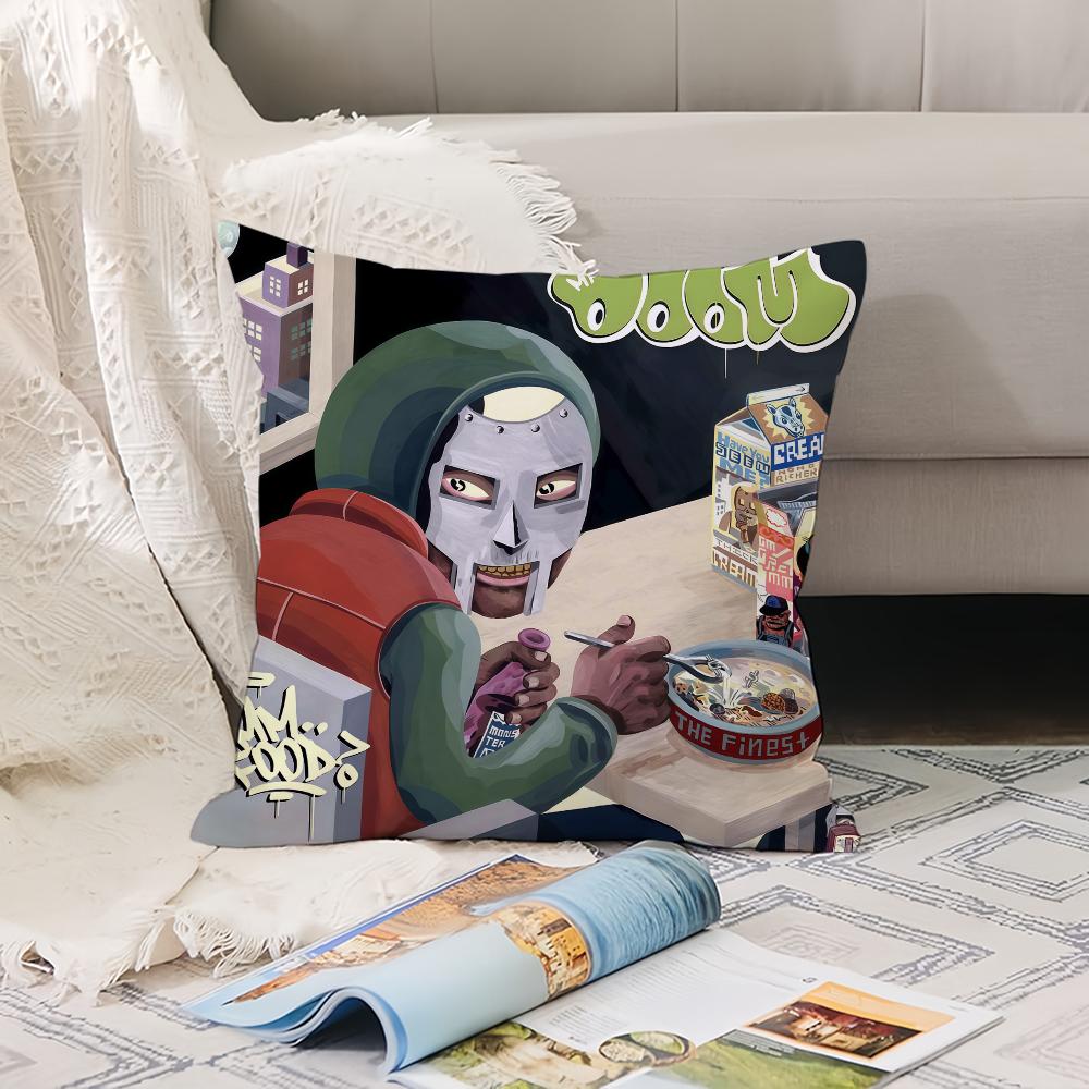 American Rapper m-MF D-dOOM Pillow Case Office Cushions Suitable For Sofa Car Bedroom Decorative Cushion Cover