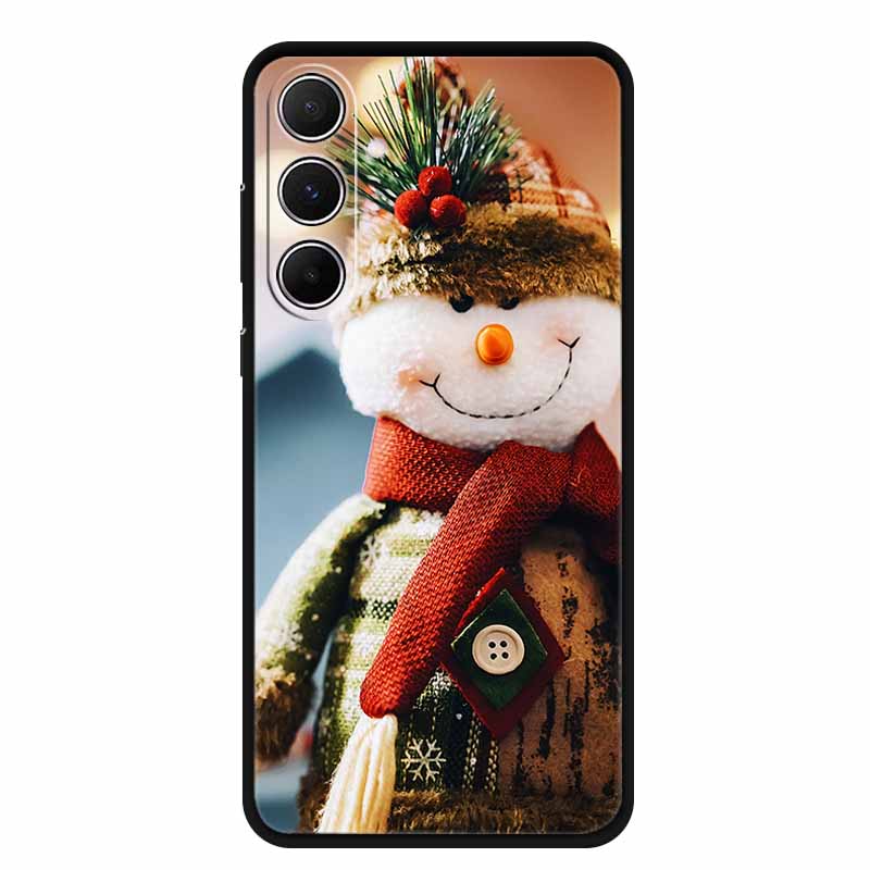 Christmas Phone Case For Samsung A17 5G 2025 Case Soft Black Silicone Bumper For GalaxyA17 17 5G TPU Coque Samsung Galaxy A17 5G