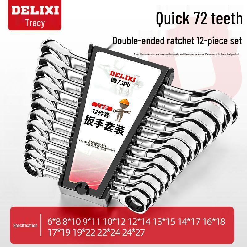 Obousměrná ráčna Sadu oboustranných klíčů - Rychlé šetření práce, Otevřený a Očkový konec, Nářadí pro autoopravy.