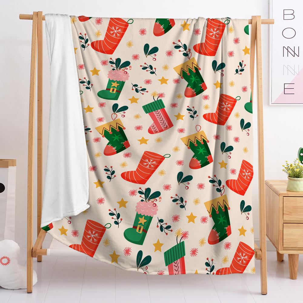 3D Digital Printed Christmas Blanket Flannel Blanket Fur Blanket Spring And Autumn