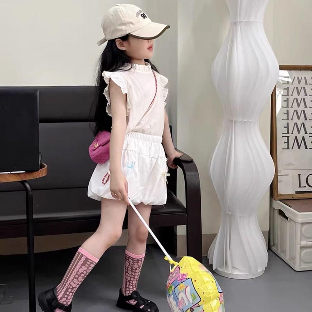 Solid Color Girls Shorts Bow Decorative Toddler Shorts Baby Girls Shorts  Korean Version