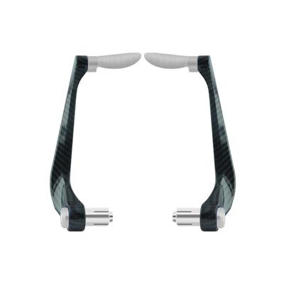1 Pair Motorcycle Hand Guard Aluminum Alloy Carbon Fiber Handlebar Brake Clutch Lever Hand Protector Motorbike Dirt Bike Scooter Modification