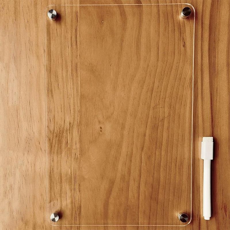 Acrylic Refrigerator Magnet Calendar Board Magnetic Handwritten Erasable Message Board Whiteboard Memo Weekly Planner