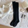 Japanese Autumn And Winter Wool Knee Socks Children'S Cashmere Thickened Medium Tube Stacking Socks Solid Color Stockings Calf Socks