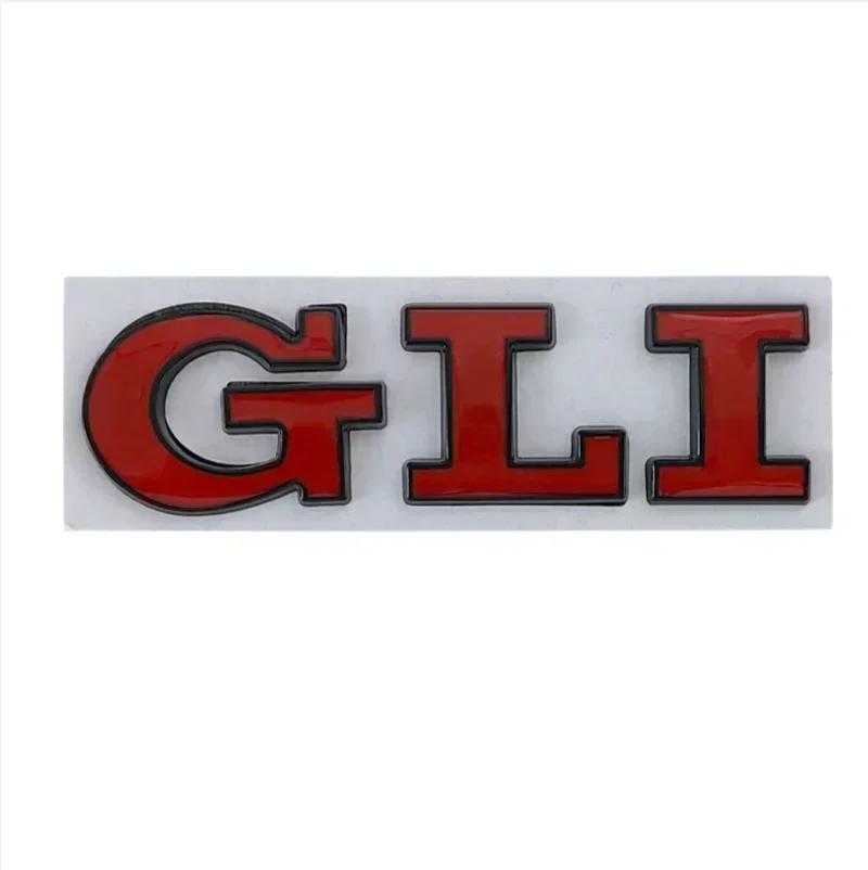 BRY1 Dla VOLKSWAGEN VW GTI 3D Metalowe Litery Logo GLI Tylna Klapa Bagażnika Odznaka Naklejka Dla Volkswagen VW Jetta MK2 MK4 MK5 MK6 MK7 im2