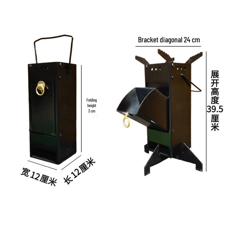 Портативная уличная ракетная печь для кемпинга и путешествий