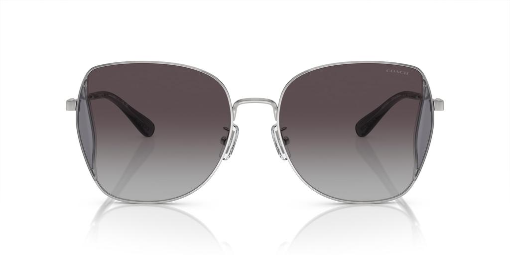 Coach HC7158D CL906 SHINY SILVER 58 Sunglasses Women's