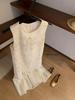 Guangzhou Thirteen Hong Women's Lace Patchwork Sleeveless Slimming Long Dress for Spring/Summer