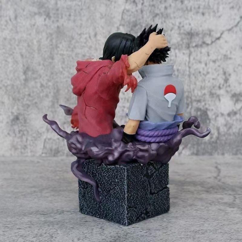 Naruto, Sasuke Uchiba Itachi, Brüder und Versöhnungsfigur Anime-Modell Ornament Akatsuki Organisation Serie Geschenk