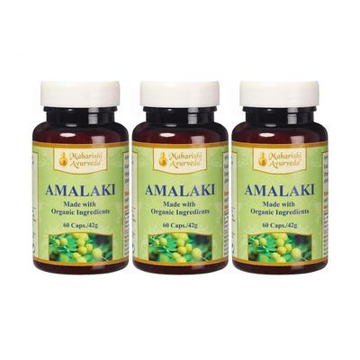 Conjunto amalaki (3 x 60 cápsulas, 600 mg), Set Orgánico de Amalaki,