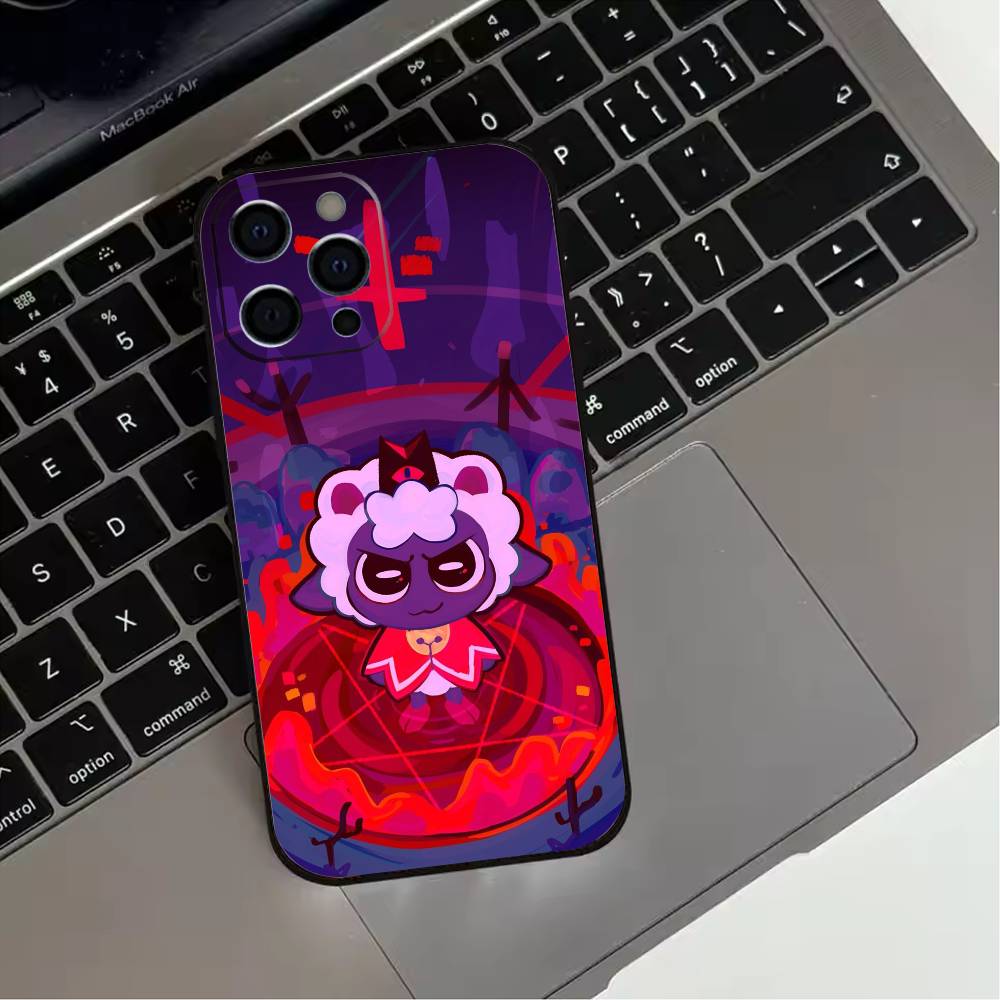 Cult Of The L-Lamb Game  Phone Case For iPhone 17,16,15,14,13,12,11 Plus,Pro Max,XS,Soft Silicone Black Cover