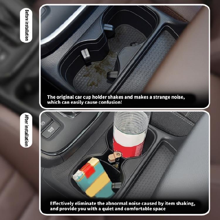 Precisions Molded Cup Holder Insert Designed For 2023-2026 Center Console Cup Holder Insert Space Saving Tray
