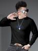 European High-End Rhinestone Printed Round-Neck Sweatshirt for Men, 2025 New Autumn Trendy Brand Long-Sleeve Top, Base Layer Shirt for Men