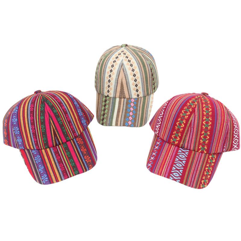 Retro Bohemian Unisex Baseball Cap: Ethnic Summer Style, Outdoor Casual Sun Protection, Duckbill Shade Hat