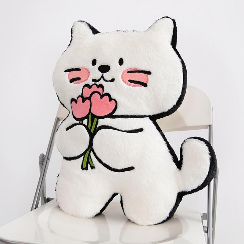 Valentine's Day Original Flowers Puppy Pillow Doll Doll Cute Plush Toys Biye Pig Doll Cushion