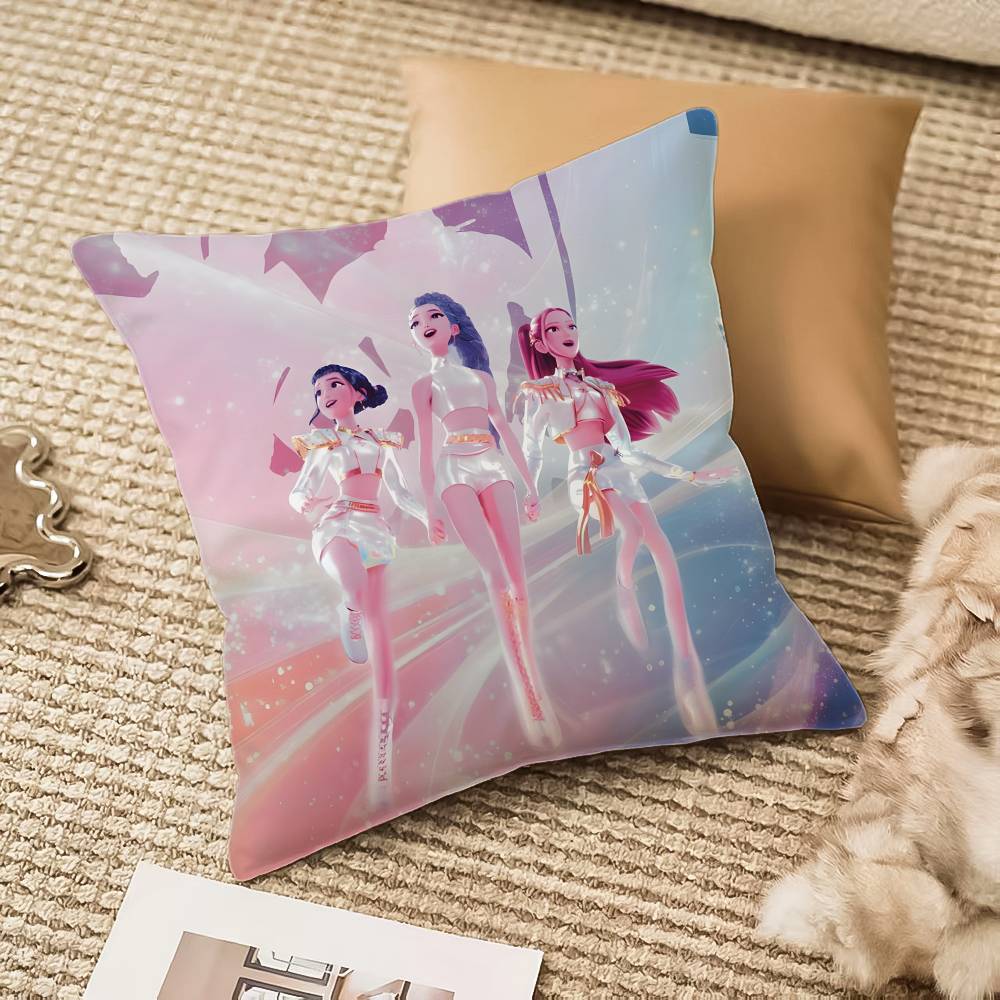 Kpop Demon Hunters Pillow Case Anti-Dustmite Invisible Zipper Sofa Bed