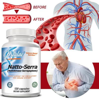 Natto-Serra - Santé Cardiaque, Cardiovasculaire, Immunitaire, Contient l'Enzyme Serrrapeptidase