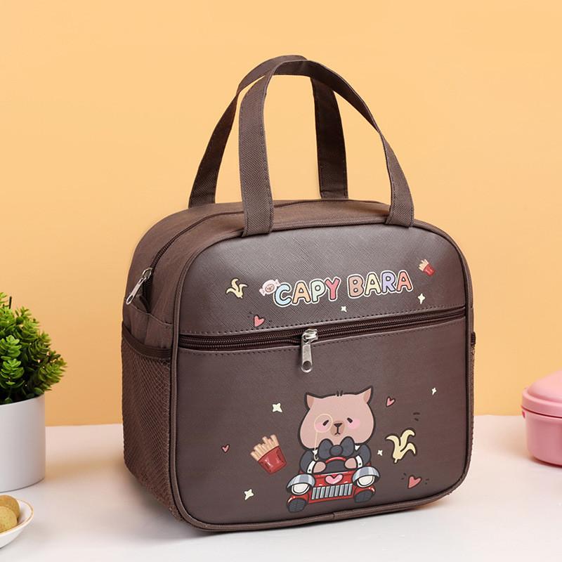 Kids Lunch Bag With Cartoon Design And Oxford Fabric For School And Travel