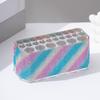 Yousheng Rhinestone Acrylic Makeup Brush Holder 26 Holes Nail Brush Storage Box Desk Pen Organizer Display Stand for Cosmetic Tools Eyebrow Pencil