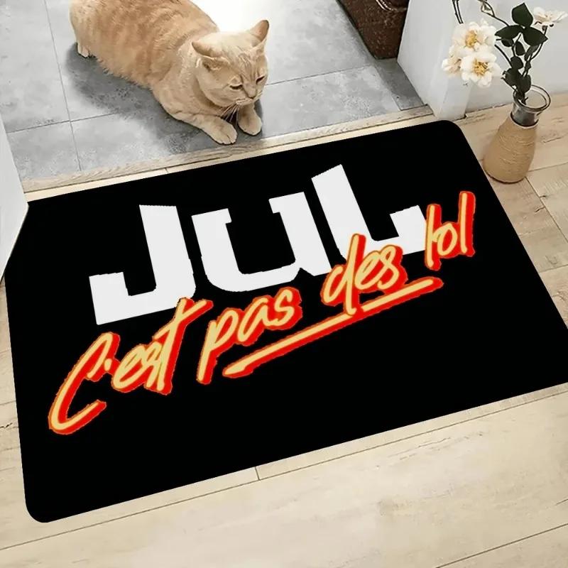 Rapper J-JuL C'est Pas Des Lol Floor Mat Soft Anti-slip Rug for Bathroom Bedroom Stylish Welcome Doormat Machine Washable