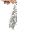 10 x 10CM Stainless Steel Skillet Cast Iron Cleaning Chainmail Ringer Scrubber