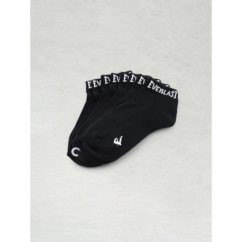 

DaiSo EverlaSt Men S Short SportS SockS Pack Of 4 Black (gray) letterhead (EVERLAST)