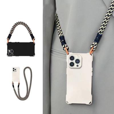 Custodia per telefono con cordino e collana a tracolla per iPhone 15 14 13 12 11 Pro Max 15 Plus XR X XS Cover morbida