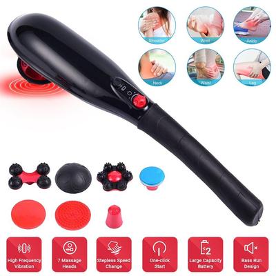 Rechargeable Handheld Deep Massager for Muscles Neck Cordless Electric Body Massage with Port Design Deep Tissue Back Massager