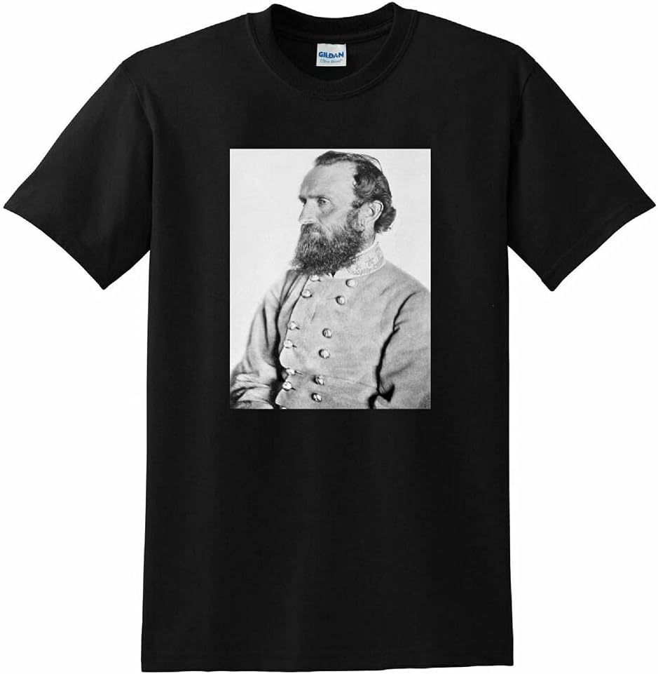 Stonewall Jackson T Shirt Confederate General M XS чёрный